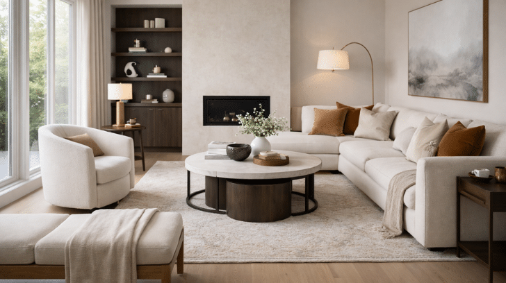 Elegant modern living room design