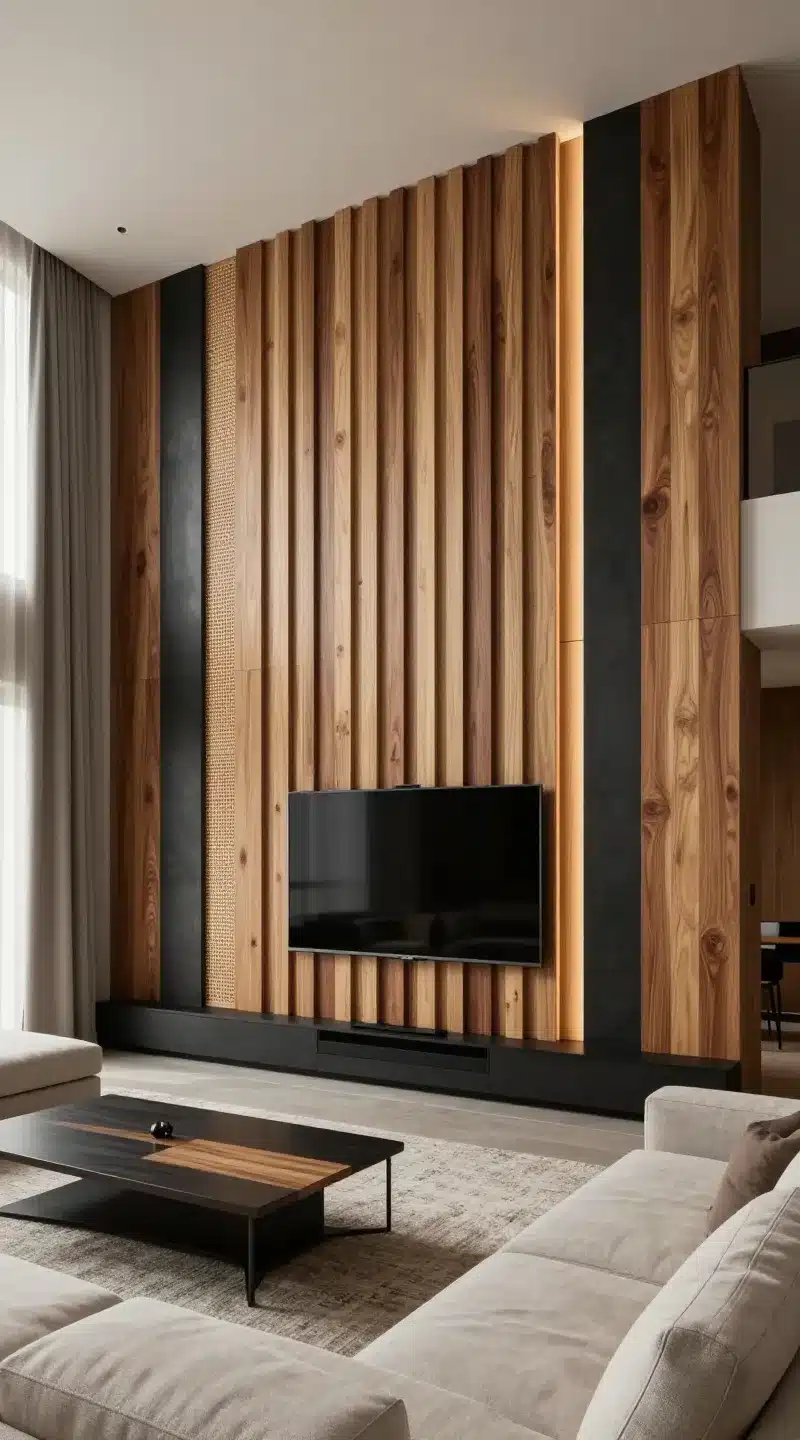 Mixed-Material Wall Panels