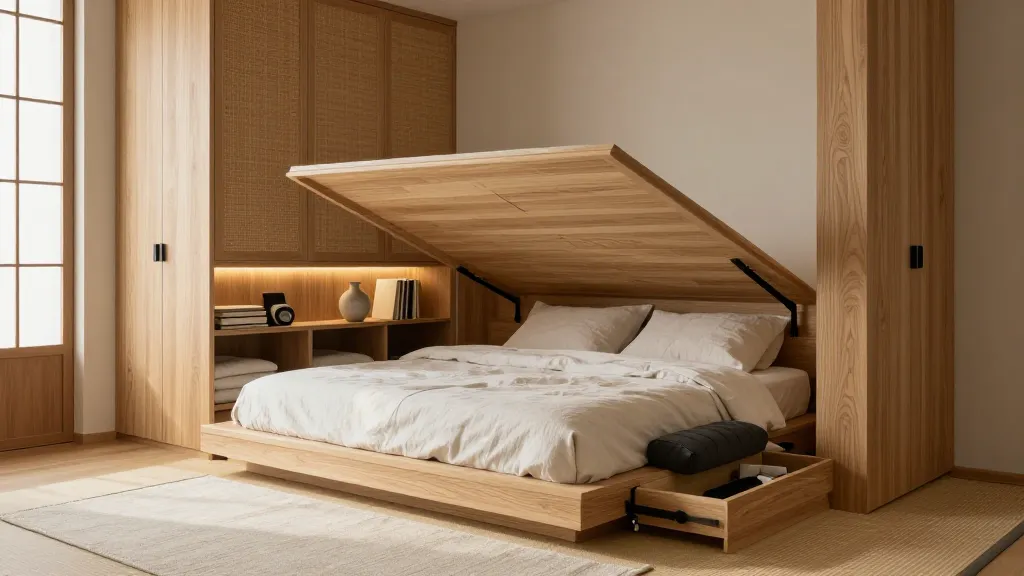Japandi Sleep Nook With Built-In Platform