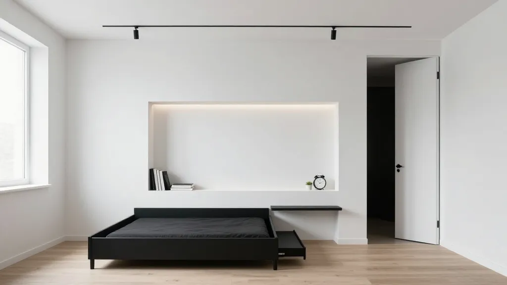 Minimalist Monochrome With Niche Wall