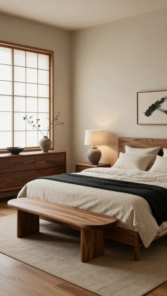 Japandi Calm With Sculptural Wood